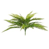 Vickerman 22" Artificial Green Leather Fern