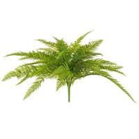 Vickerman 26" Artificial Green Leather Fern Bush
