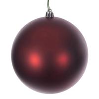 Vickerman 4" Crimson Red Matte Ball Christmas Tree Ornament (6 pack)