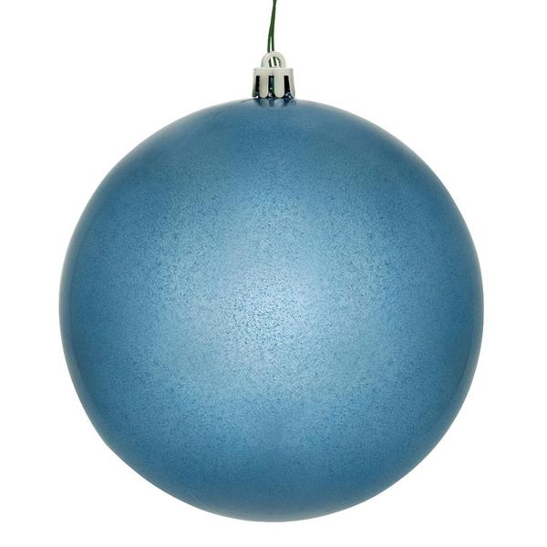 8" Denim Blue Candy Ball Christmas Tree Ornament