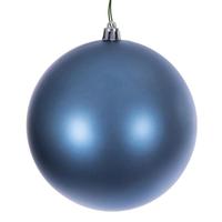 Vickerman 8" Denim Blue Matte Ball Christmas Tree Ornament