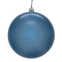 Vickerman 8" Denim Blue Pearl Ball Christmas Tree Ornament