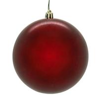 Vickerman 8" Crimson Red Pearl Ball Christmas Tree Ornament