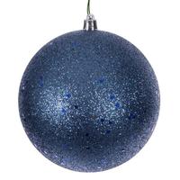 Vickerman 10" Denim Blue Sequin Ball Ornament