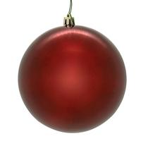 Vickerman 10" Crimson Red Shiny Ball Christmas Tree Ornament 