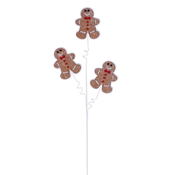 30" Gingerbread Man Spray (3 Pack)
