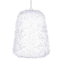 Vickerman 8" White Icy Sugar Gum Drop Ornament