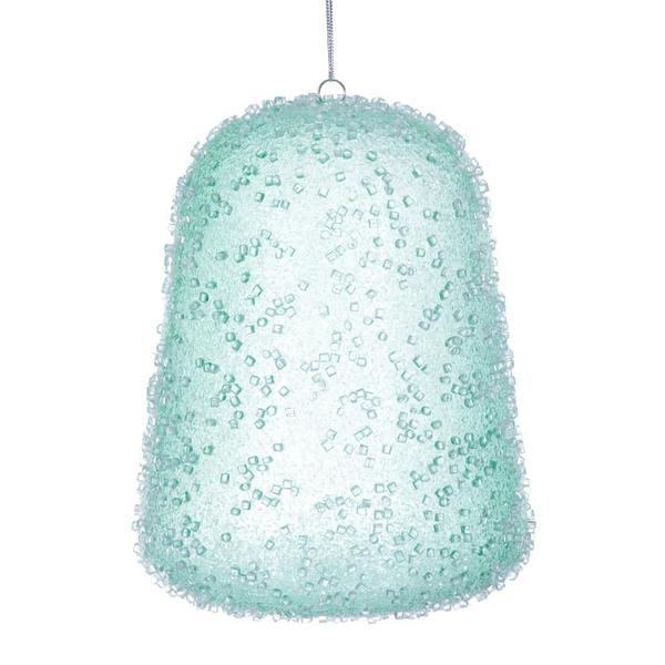 8" Seafoam Green Icy Sugar Gum Drop Ornament