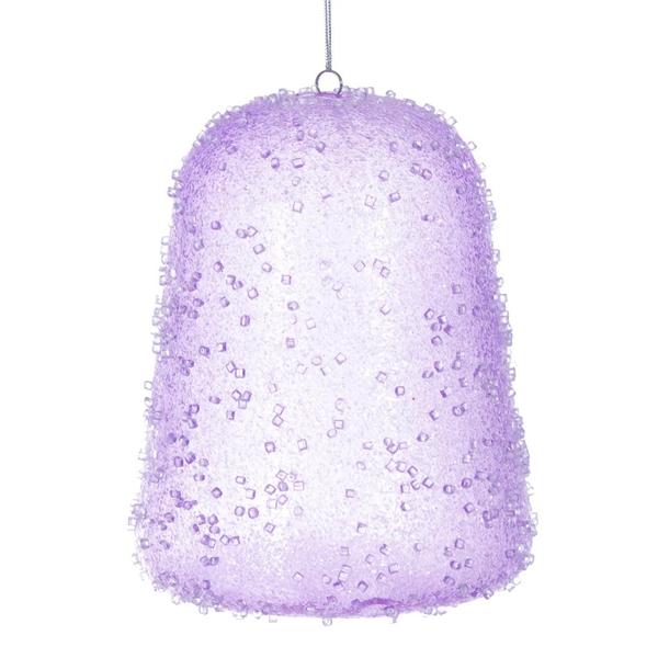 8" Lavender Icy Sugar Gum Drop Ornament
