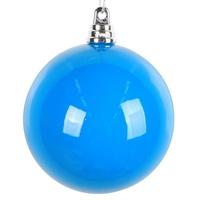 View 3" Blue High-Gloss Ball Ornament (12 pack)