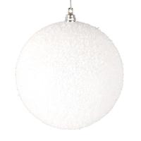 Vickerman 6" White Matte Snow Ornament (2 Pack)
