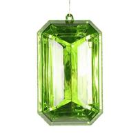 Vickerman 8" Lime Rectangle Jewel Glitter Ornament Assortment (2 Pack)