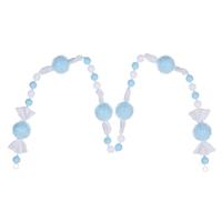 Vickerman 6' Baby Blue Icy Sugar Candy Gum Drop Ornament Garland