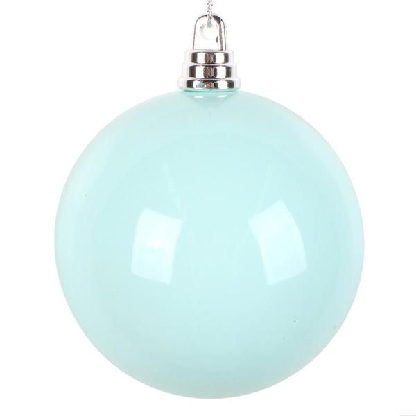 3" Aqua High-Gloss Ball Ornament (12 pack)