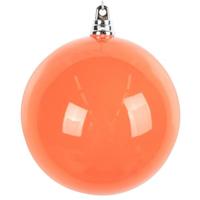 Vickerman 4" Orange High-Gloss Ball Ornament (6 pack)