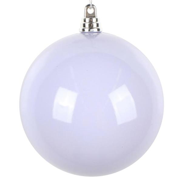 4" Lavender High-Gloss Ball Ornament (6 pack)