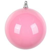 Vickerman 4.75" Hot Pink High-Gloss Ball Ornament (4 pack)