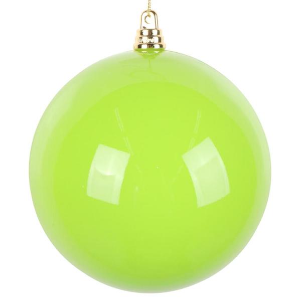 4.75" Lime High-Gloss Ball Ornament (4 pack)