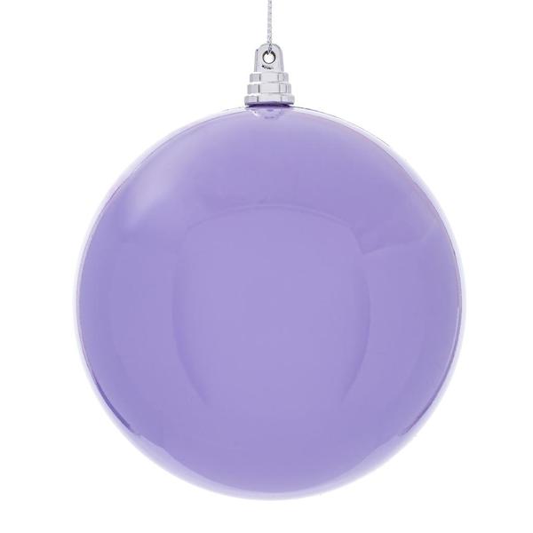 4.75" Lavender High-Gloss Ball Ornament (4 pack)
