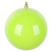 Vickerman 6" Lime Enamel High Gloss Ball Ornament (4 pack)