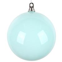 Vickerman 8" Aqua High-Gloss Ball Ornament (2 pack)