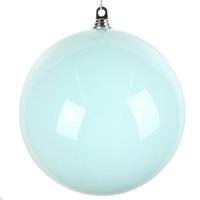 Vickerman 10" Aqua High-Gloss Ball Ornament