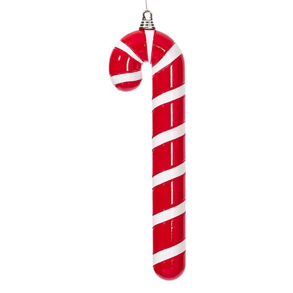 18" Red High-Gloss Candy Cane Ornament