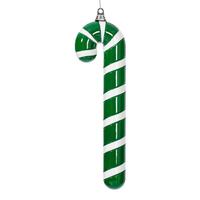 Vickerman 18" Green High-Gloss Candy Cane Ornament