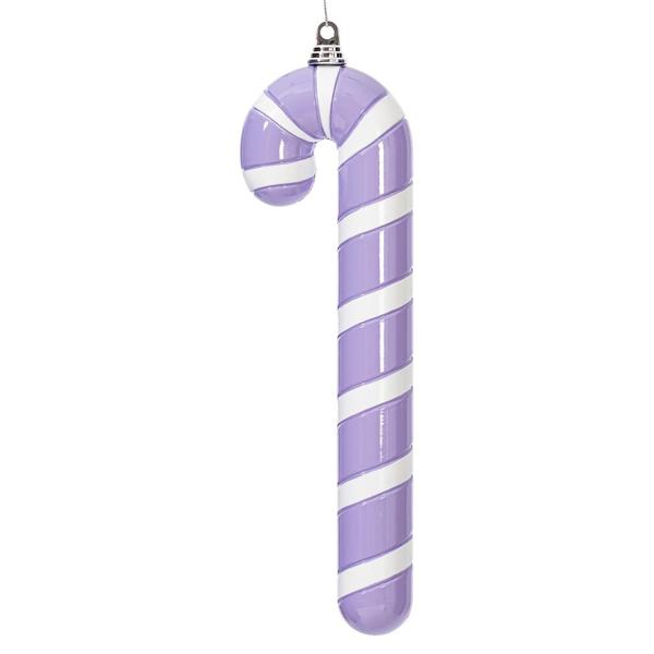 18" Purple High-Gloss Candy Cane Ornament