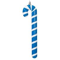 Vickerman 24" Blue / White High Gloss Candy Cane Ornament