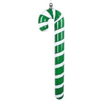 Vickerman 24" Green / White High Gloss Candy Cane Ornament
