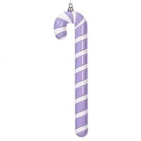 Vickerman 24" Lavender / White High Gloss Candy Cane Ornament