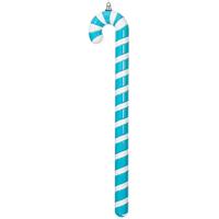 Vickerman 36" Blue High-Gloss Candy Cane Ornament