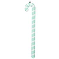 Vickerman 36" Aqua High-Gloss Candy Cane Ornament