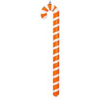 Vickerman 36" Orange High-Gloss Candy Cane Ornament
