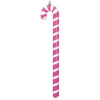 Vickerman 36" Hot Pink High-Gloss Candy Cane Ornament