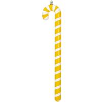 Vickerman 36" Yellow High-Gloss Candy Cane Ornament