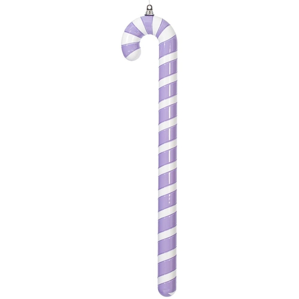36" Lavender High-Gloss Candy Cane Ornament