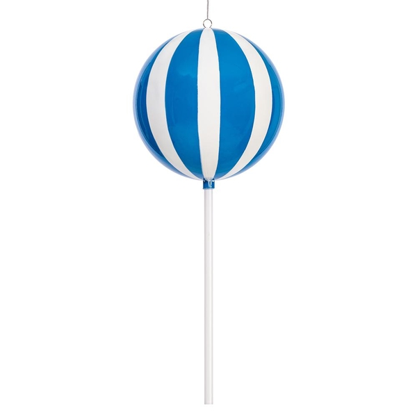 23.6" Blue High-Gloss Enamel Round Lollipop Ornament 