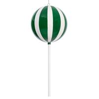 Vickerman 23.6" Green High-Gloss Enamel Round Lollipop Ornament 