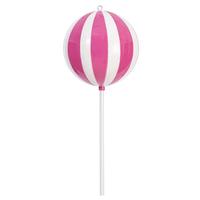 Vickerman 23.6" Hot Pink High-Gloss Enamel Round Lollipop Ornament 