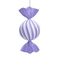Vickerman 13" Lavender Enamel Swirl Candy Ornament