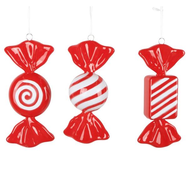 7.5" Red Candy Assortment Ornament (3 Pack)
