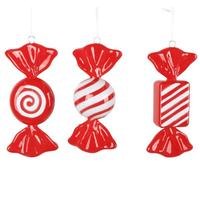 Vickerman 7.5" Red Candy Assortment Ornament (3 Pack)