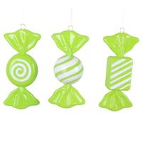 Vickerman 7.5" Lime Candy Assortment Ornament (3 Pack)
