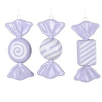 Vickerman 7.5" Lavender Candy Assortment Ornament (3 Pack)