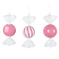 Vickerman 7" Hot Pink Candy Assortment Ornament (3 Pack)