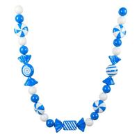Vickerman 5.5' Blue Enamel Candy Garland