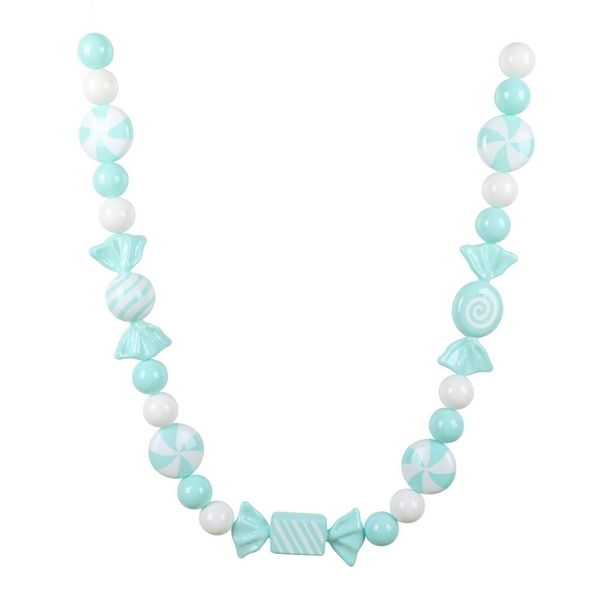 5.5' Aqua Enamel Candy Garland