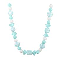 Vickerman 5.5' Aqua Enamel Candy Garland